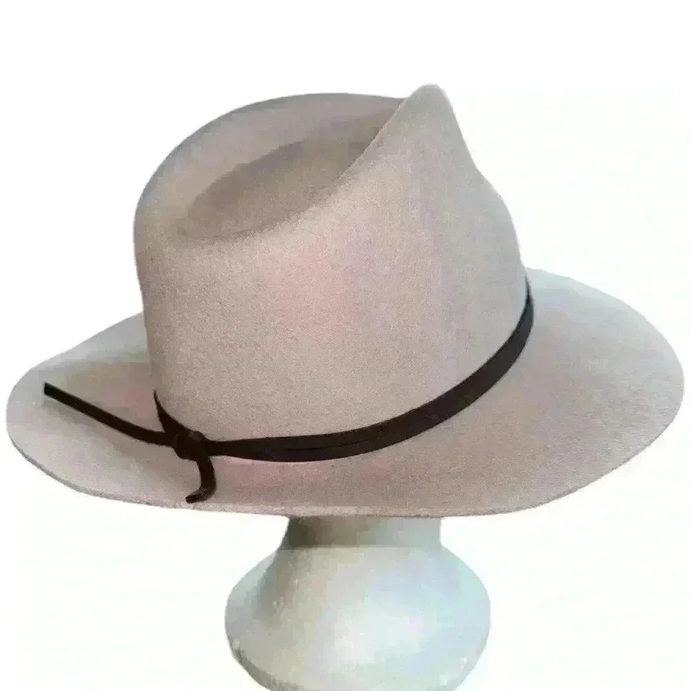 NWOT Morgan Taylor delanie wool fedura hat in rose